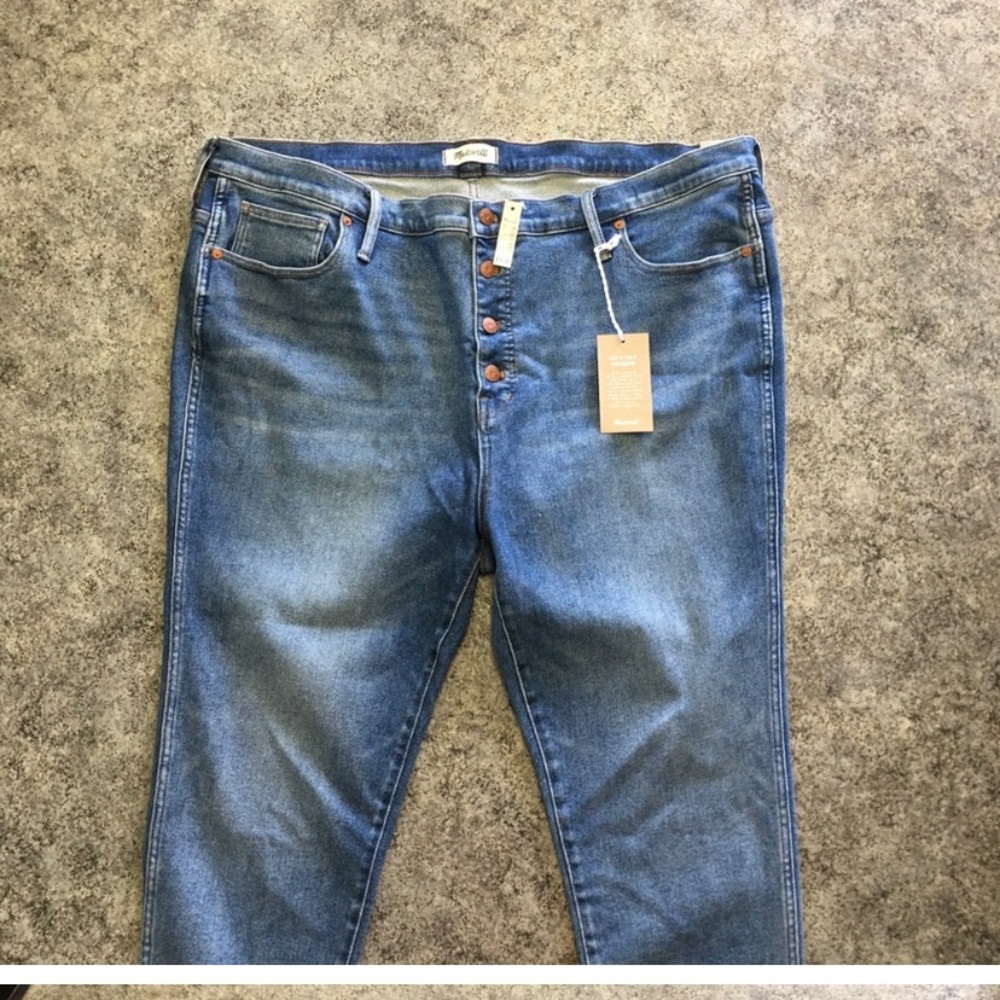 Madewell plus Button fly skinny jeans